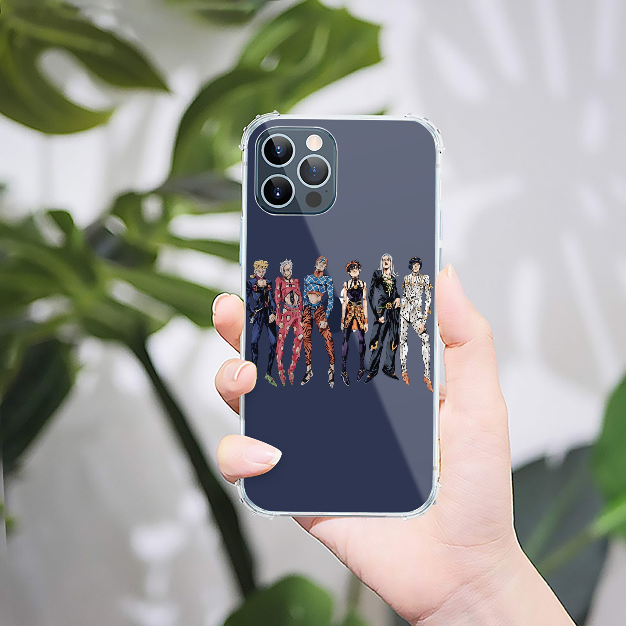 （画像用） ジョジョの奇妙な冒険 JoJo's Bizarre Adventure 【iPhone 12シリーズ対応】透明スマホケース（クリアソフトケース）
